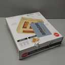 Copco 4 Compartment Storage Organizer for Gallon, Quart, Sandwich, and Snack Bags with Clear Labels, With In Drawer or Wall Mounting Feature For Space Saving