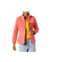Essentials Women's Sherpa Long-Sleeve Mock Neck Full-Zip Jacket with Woven Trim XXL, XXL, M, RED, (3 Pack)