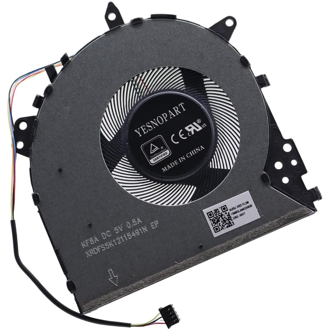 CPU Cooling Fan 13NB0KA0AM0811 Replacement for ASUS ViVoBook F512 X512 X412 F412 F512JA-AS34 F512DA-EB51 F512FA