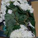 QIANYUN Faux Hydrangea Tree 30" Tall (2 Pack), Artificial Hydrangea Plant in Pot with White Flowers, Realistic Hydrangea Tree for Indoor Outdoor Porch, Patio, Home Decor
