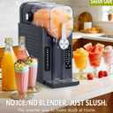 BKPPM Slushie Machine: No Ice Needed Slushy Machine for Home, 6 Preset, Real-Time Temp Display, Auto-Clean | Frozen Margaritas, Cocktails, Frapps, Ice Cream, Smoothies, Milkshakes,Summer Parties