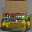 Jexine 24 Pcs Mini Zipper Mesh Bags Lipstick Cosmetic Accessories Organizer Nylon Makeup Zipper Pouch Small Cosmetic Bag for Purse Beauty Mesh Travel Pouch for Women(5 x 4 Inch,Bright Color)