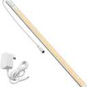 Under Cabinet Lighting, Motion Sensor Lights Indoor Plug in, 16" 12V LED Under Counter Super Bright Magnetic for Kitchen/Hallway/Toilet/Garage/Closet(Warm White/3000K)