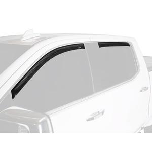 Auto Ventshade [AVS] In-Channel Rain Guards For 2009 - 2024 Dodge Ram 1500 (19-24 Classic Body Only); 2010-2025 Ram 2500 & 3500 MEGA/CREW CAB ONLY | Window Vent Visors, 4 pcs. - Smoke | 194109