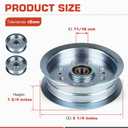 756-05034A Flat Idler Pulley for Cub Cadet CC 600 RZT-L34 RZT-L46 Scotts L1742 D100 D105 D110 D120 Replace MTD 75605034A GY20629 GY22082