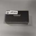 MANSPOT Manscape Groin & Body Hair Trimmer for Men, Electric Ball Pubic Trimmer Shaver,Manscape Kit with 4 Guard,Replaceable Ceramic Blade Heads,Waterproof Wet/Dry Shaver,90 Minutes Shaving (Black)