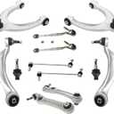 ALADICHE 12pcs Suspension Kit Front Upper and Lower Control Arm Compatible with BMW 528i 535d 535i 550i 640i (5 6 Series F06 F10 F12 F13)
