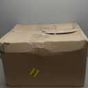 CangLong Clear Dining Chairs Set of 4, Modern Kitchen Acrylic Chairs with Transparent Seat, Plastic Accent Side Chair with Metal Legs, for Kitchen, Dining & Living Room, Ash Transparent