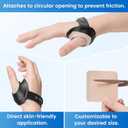 Velpeau Flexible CMC Thumb Brace - Soft Rubber Thumb Splint for Arthritis Pain and Support, Comfort Cool Thumb CMC Restriction Splint, Thumb Stabilizer for CMC Joint for Women and Men (Right Hand - M)