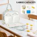 Rain Bunny Cotton Quilted Wearable Breast Pump Bag Compatible With Elvie, Willow and Momcozy, Pumping Bag for Work, Travel