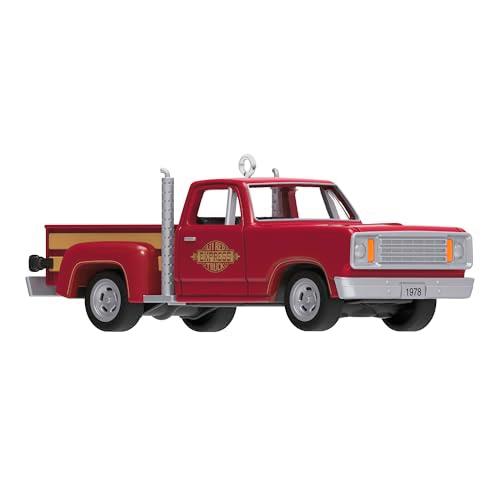 Hallmark Keepsake Lil' American Trucks Mini Christmas Ornament (1978 Dodge Li'l Red Express Truck) 0.75" Tiny Ornament for Tabletop Tree