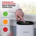 Honeywell Allergen Plus Compact HEPA Small Room Air Purifiers for Home, Up to 530 Ft Coverage, 3-in-1 Filter, Pet Dander, Smoke & Odor Reducer Air Quality Sensor with Auto Mode, White, HPA125W