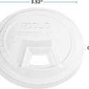 Eco-Products GreenStripe Compostable Plastic Cup Sip Lids, Case of 1000, Fits 9oz & 12-24oz Cups, Made From PLA Renewable Plant Based Plastic, Clear For Visibility