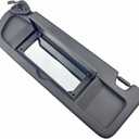 Pair of Left and Right Sun Visors with Clips and Screws for Honda Civic 2006 2007 2008 2009 2010 2011 Interior Sun Visor Replacement (Dark Gray)