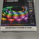 Monster 16.5ft Music Sync and Multi-Color Color Flow LED Light Strip with Fun Modes, Indoor Use, Xtreme Easy Use