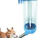 Dog Crate Water Bottle Dispenser - No Drip Dog Kennel Water Dispenser & Cage Bottle - Easy-to-Use Water Bottle for Cat Crate - Perfect for Keeping Your Pet Hydrated (Blue)-500ML