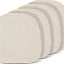 Tromlycs Metal Chair Cushions 14x14 Seat Set of 4 Small Tolix for Metal Chairs Cushions Pads Dining 14 inch Light Linen