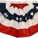 Bunting US Flag, 48", Red, White & Blue