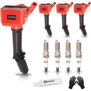4x Ignition Coil Pack Spark Plug fits for Buick Encore Chevy Cruze Volt Turbo L4 1.4L 2016 2017 2018 2019, L4 1.5L 2016-2019 Chevy Malibu, 2018-2022 Equinox, 2018-2020 GMC Terrain Replaces UF802