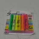 SHARPIE Tank Style highlighters, Assorted Ink Colors, Chisel tip, Assorted Barrel Colors, 12/Pack