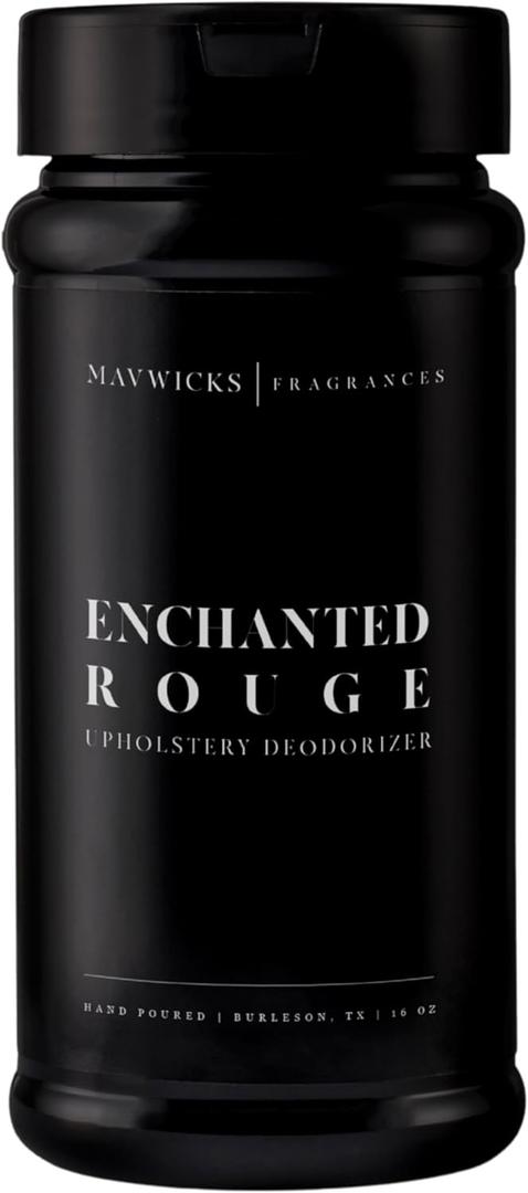 Fragrances - Upholstery Deodorizer (Enchanted Rouge) 16 Oz - Rug, Couch & Carpet Deodorizer - Vacuuming Powder, Pet Safe Carpet Freshener Powder - Odor Eliminator for Home