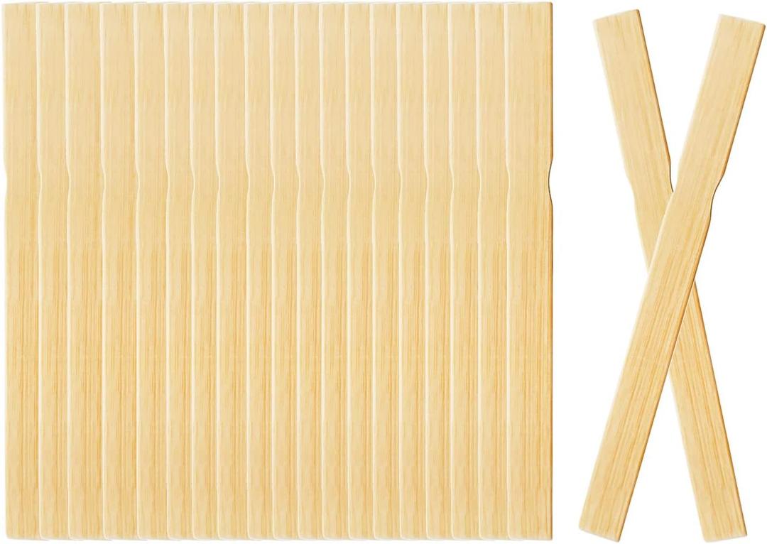 Paint Stir Sticks Bulk 14 inch, 100 PC Wooden Paint Stirrers Mixing Stick, Large Popsicle Sticks for Crafts