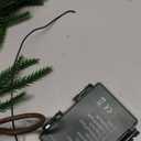 6.56FT Christmas Norfolk Pine Garland 40LED Bright Ball Lights with Red Berries Snowy Pincones Real Touch Green Pine Garlands for Mantle Table Stairs Fireplace Indoor Outdoor Home Christmas Decoration