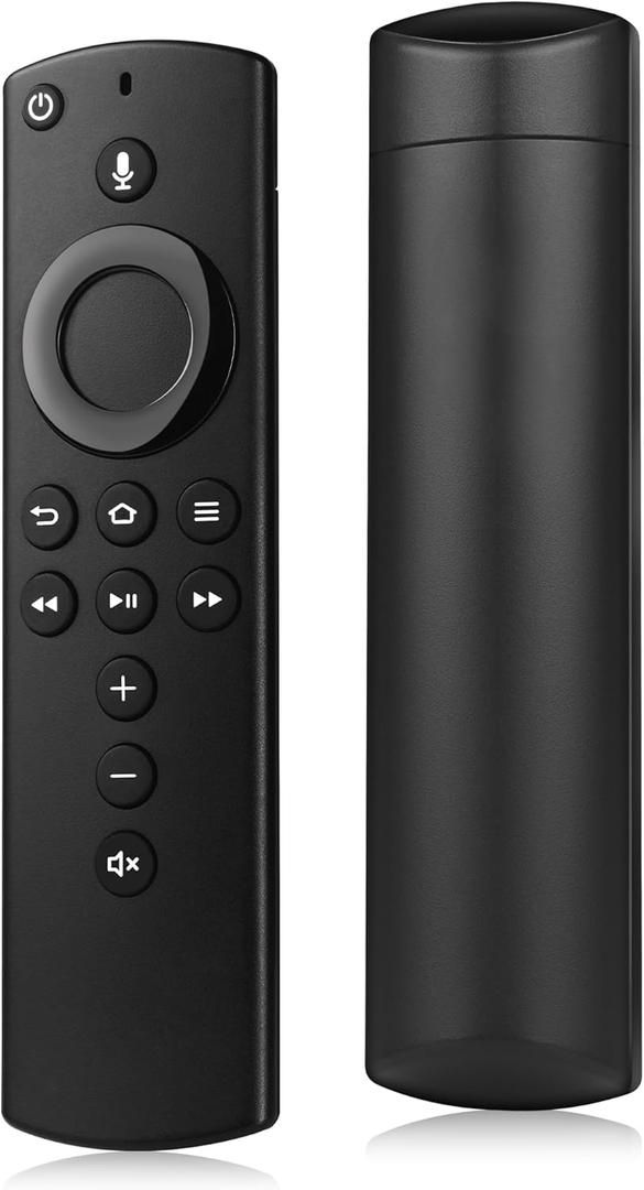 Voice FireStick Remote Control Fit for FireSeries Smart TVs Cube (1st & 2nd Gen), TV Stick 4K/Lite/Stick (2nd Gen), and Smart TV (3rd Gen), N0t for Insignia-Toshiba-Pioneer Smart TV (All Black)