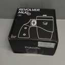 Revolver Gun Mug with Lid, Novelty Ceramic Coffee & Tea Cup with Spin Wheel Handle, 3D Pistol Gag Gift Mugs, Ideal Military Gifts for Men, Coworker & Gun Enthusiasts, 16 oz (Black1)