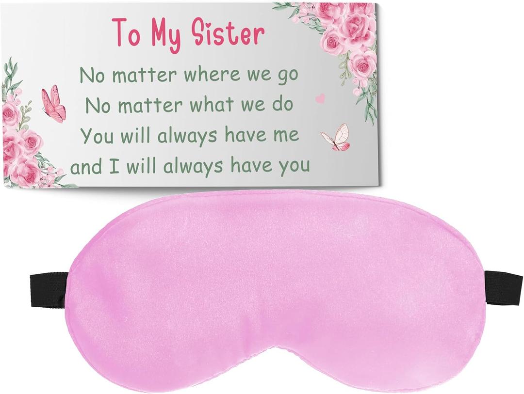 Gifts for Sister - Christmas Sister Gifts,Birthday Mothers Day Gift for Sisters Funny Sleep Mask Unique Cool Galentines Valentines Day Gift Ideas from Adult Brothers Big Sisters Presents