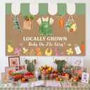 Mindsoft Locally Grown Baby Shower Decoration Brown Paper Backdrop