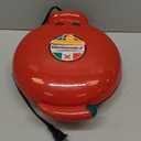 Elite Gourmet EQD-413 Electric Non-Stick 8" Quesadilla Maker, Easy-Slice 6-Wedge, Grilled Cheese Corn Flour Tortilla Snacks, Red