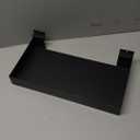 4 Pack Slatwall Shelves, 15.7 x 7.9 Inch Metal Rectangular Slatwall Shelf Organizer Hanging Panel Accessories for Garage Store Room Office Storage Boutiques Retail Display(Black)