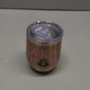 KAIRA Friendship Gifts for Women Aka Sorority Gifts for Women 12oz Wine Tumbler with Lid Coffee Mug Stainless Steel Double Wall Insulated (Rose Gold)