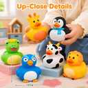25PCS Animal Rubber Ducks, Bath Toys & Pool Toys for Toddlers, Party Favors