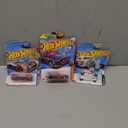 Hot Wheels 2022 HW Speed Team 4/5 Mach It Go, 2024 Hot Wheels 189/250 HRY74 Track Dwagon, HW Track Champs 4/5, 2023 Hot Wheels 1:64 HW Retro Racers 7/10 ‘32 Ford Coupe (White) #124/250, Pack of 3