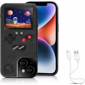 Game Phone Case, 168 Built-in Small Video Games, Black, Compatible with iPhone 13 Pro Max