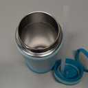 Takeya Actives Kids Water Bottle with Straw Lid - Stainless-Steel Double Wall Insulation - BPA-Free Bottle Lid with Carry Handle - Reusable Bottle & Straw Lid - 16 oz, Surfer/Lagoon