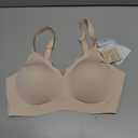 Wireless Jelly Bras for Women No Underwire with Support - S-2XL Seamless Bralettes Everyday Comfort Tshirt Padded Bra (Medium, Skin)