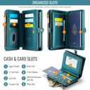 Passport Holder Wallet Case Wallet for Men Women Blue
