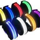 KIRALUMI 8 PCS LED Glow Bracelets, Light Up Wristbands - Halloween Glow in The Dark Party Bracelets Favors Supplies for Christmas, Concerts, Festivals, Game Prizes, Sports, Rave Accessories (Black-CS）