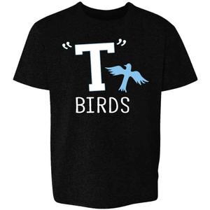 Pop Threads T Birds Tbird Gang Logo Retro 50s 60s Cosplay Youth Kids Girl Boy T-Shirt (Medium)