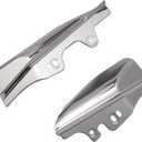 Chrome Mid-Frame Air Deflector Compatible for Harley Davidson Touring Street Electra Glide Road King FLHR FLHX FLTR FLHT 2001-2008 2005 2003