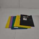 Five Star 4-Pocket Folder, 6 Pack, Paper Folder, Fits 3-Ring Binders, Holds 8-1/2" x 11" Paper, Assorted Colors (38058) (Black, Blue, Red, Green, Purple, White)