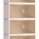 4 Pack Plastic Storage Bins with Drawers - 388QT Foldable Stackable Storage Bins with Lids - Closet Craft Organizers and Storage - Plastic Drawer Storage for Bedroom(97QT×4), 22.8 Gal