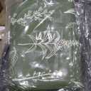 MUXHOMO Dark Green Bed in a Bag Queen 7 Pieces, Queen Comforter Set Reversible Botanical Flowers Design, Ultra Soft & Breathable Bedding Sets with Comforter, Sheets, Pillowcases & Shams