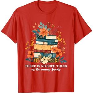 Book Lover Librarian Reading Library Readers T-Shirt, Large