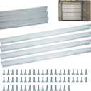 Heavy Duty Steel Garage Door Strut 16Ft Garage Door Reinforcement Bracket Garage Door Support Brace Repair Kit, Reinforcement Hurricane Strut Beams Prevents Bending and Sagging