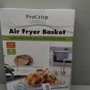 Air Fryer Basket for Oven, Stainless Steel Air Fryer Tray for Oven with Mini Silicon Mitts & Parchment Papers, Oil-Free Healthy Cooking & Baking, Dishwasher Safe