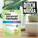 From the Makers of Dramamine, Advanced Herbals Ginger & Ashwagandha Lozenges, for Nausea Relief & Stress Support, Tropical Fruit and Ginger Flavor, 20 Count